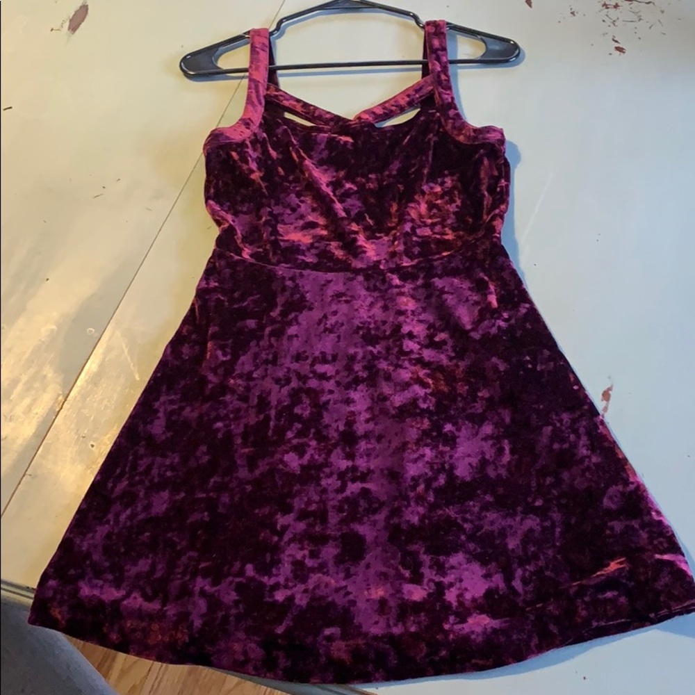 Velour Christmas party dress